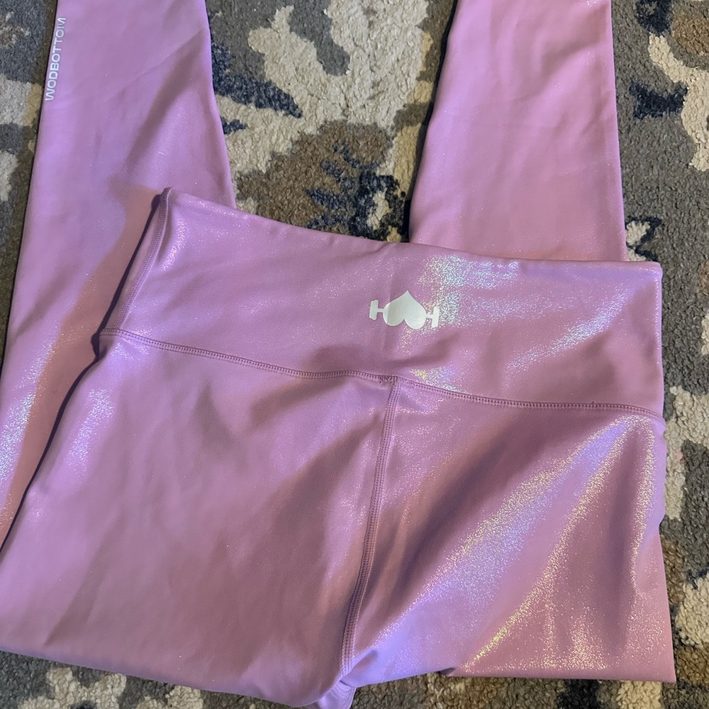 Oh Shimmery Lilac Girls' Active Leggings